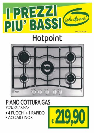 PIANO COTTURA HOTPOINT ARISTON PCN752T/IX/HAR